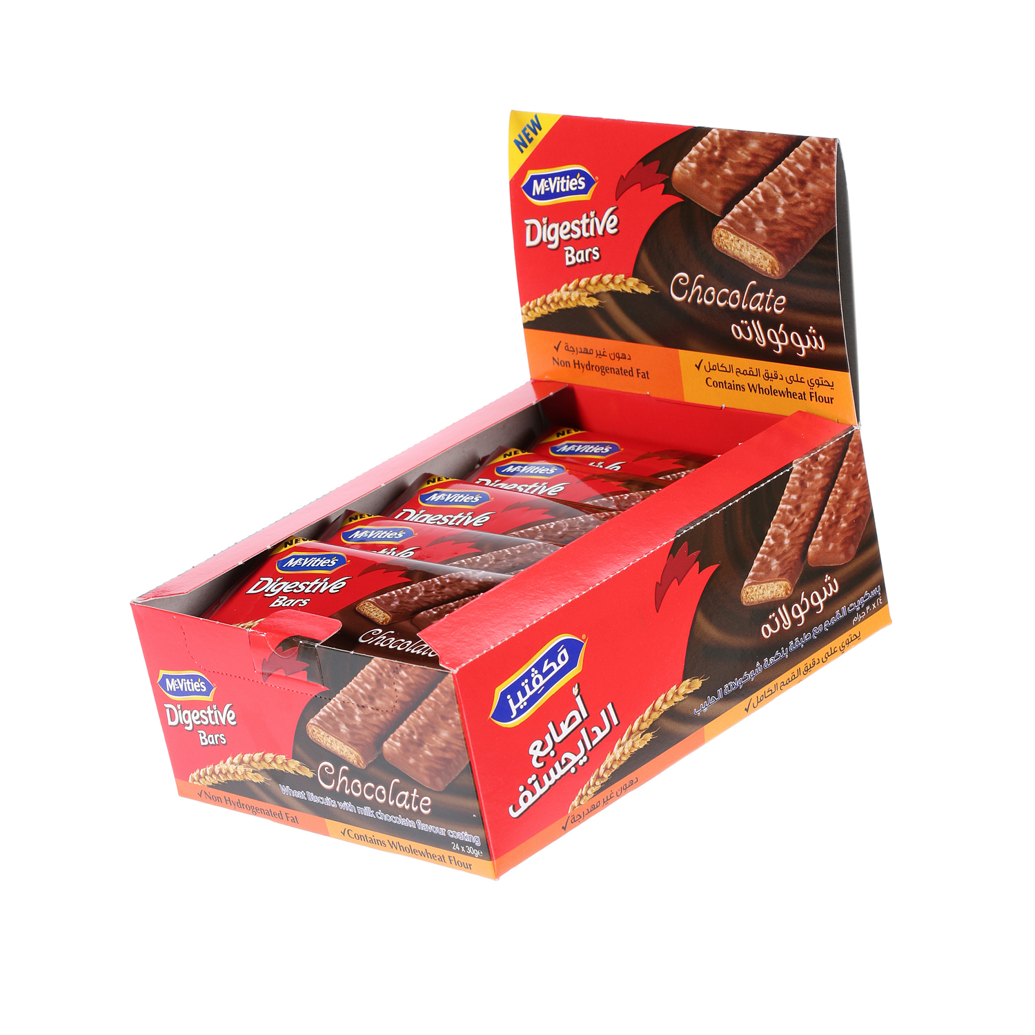 Mcvities Digestive Bar Choco 30gm × 24'S