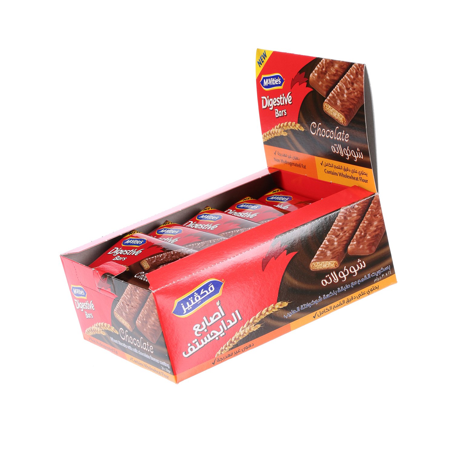 Mcvities Digestive Bar Choco 30gm × 24'S