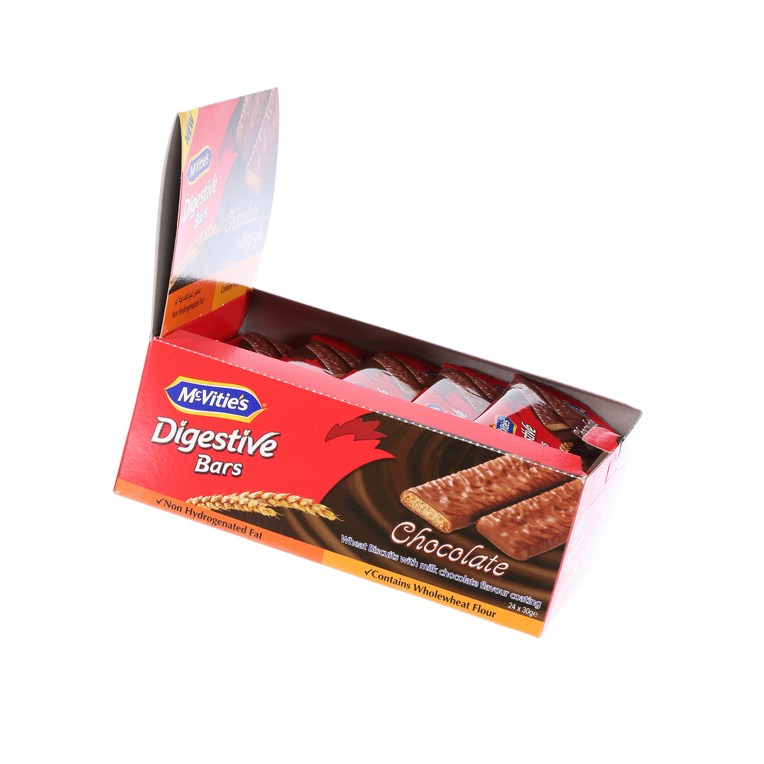 Mcvities Digestive Bar Choco 30gm × 24'S