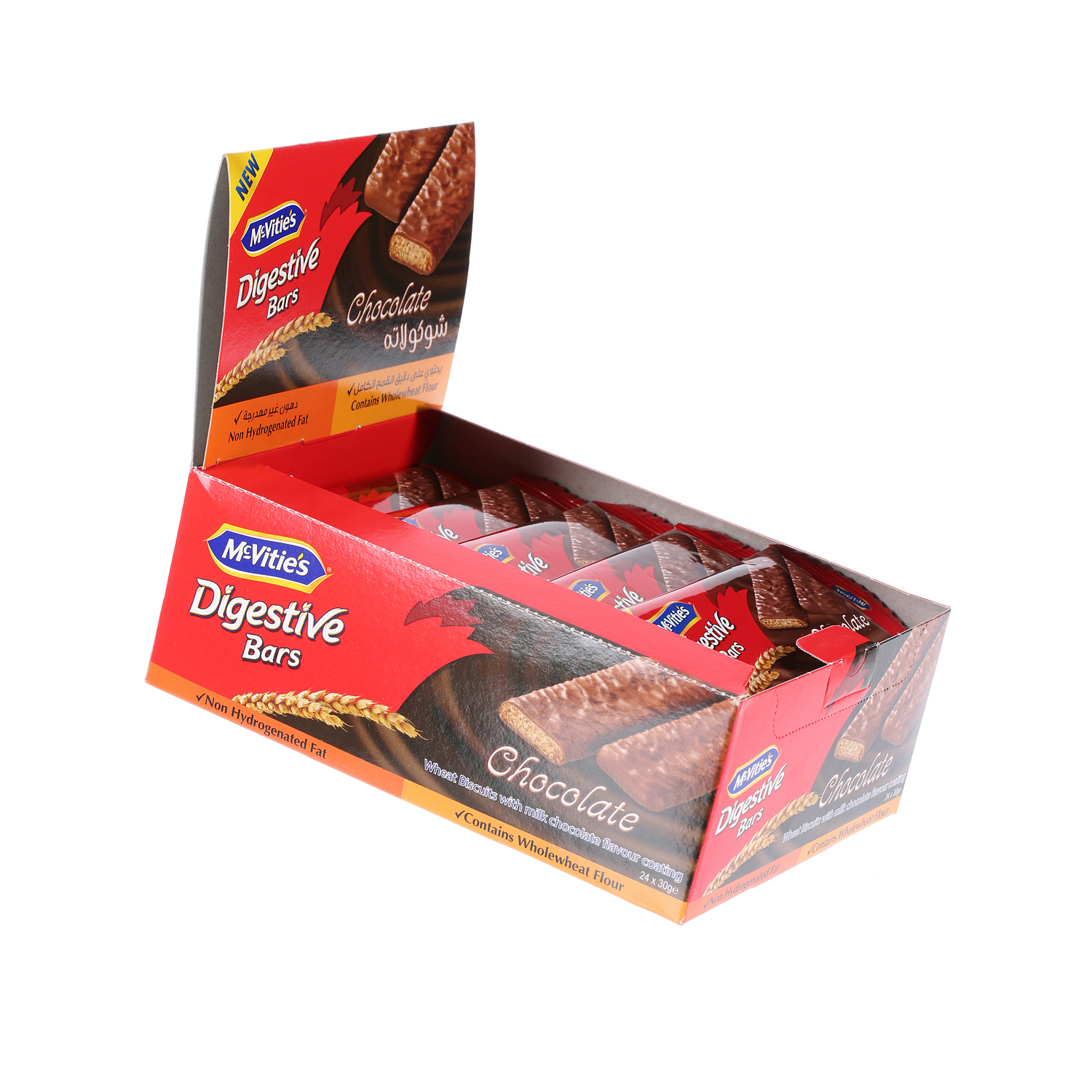 Mcvities Digestive Bar Choco 30gm × 24'S