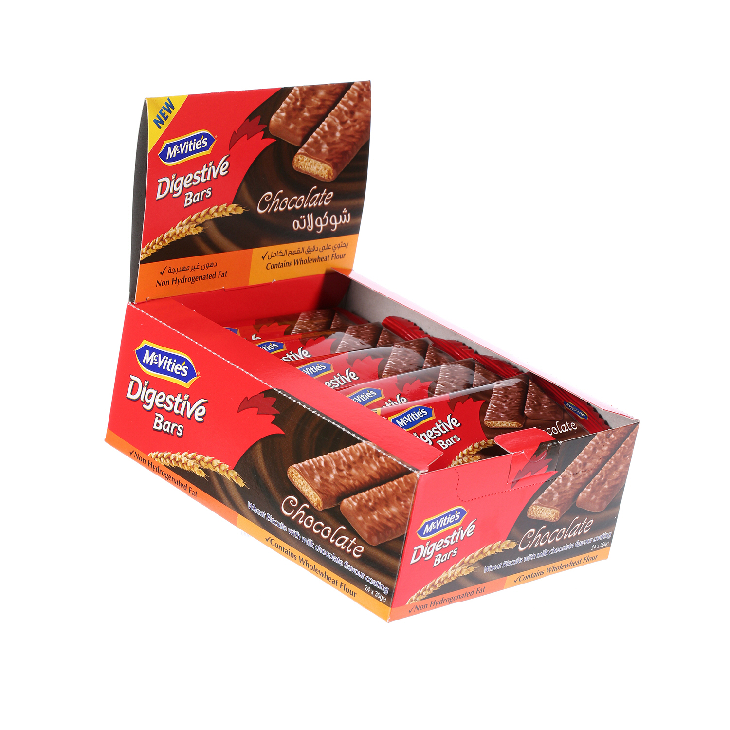 Mcvities Digestive Bar Choco 30gm × 24'S