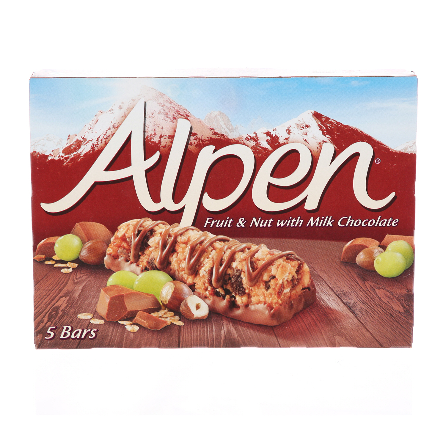 Alpen Bar Fruit & Nut Chocolate 29 g × 5 Pieces