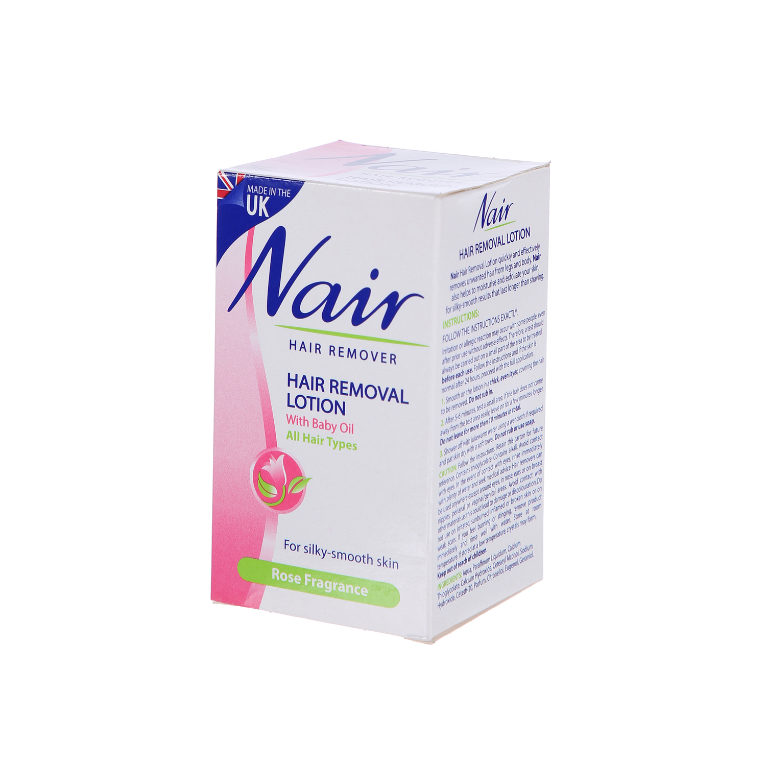 Nair Hair Remover Lotion Rose 120 ml