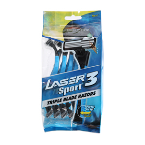 Laser Sport 3 Triple Blades Razors 14 Pieces