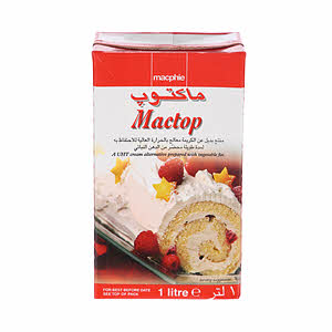 Mactop Whipping Cream Full Fat 1 L
