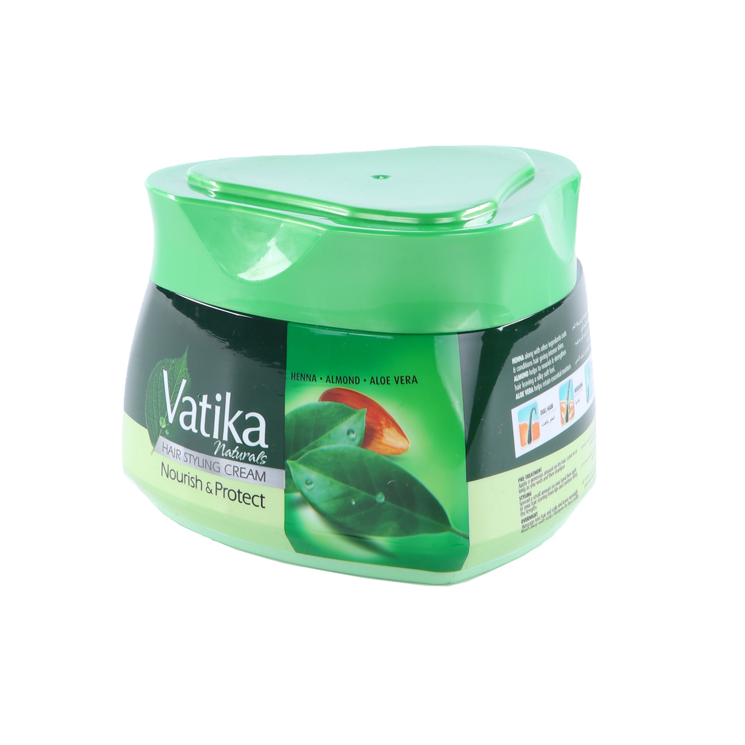 Dabur Vatika Hair Styling Cream Nourish & Protect Henna Almond & Aloe vera 210ml