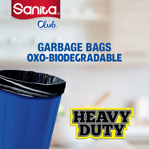 Sanita Club Garbage Bags Biodegradable 50 Gallons 20 Roll Bags