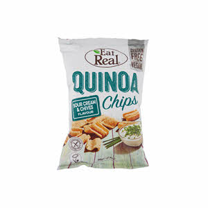 Eat Real Sour Cream and Chives Quinoa Chips 80 g