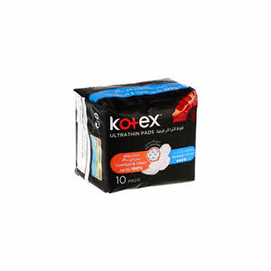 Kotex U La Thin Normal Pads With Wings White 10 Pads