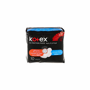 Kotex U La Thin Normal Pads With Wings White 10 Pads