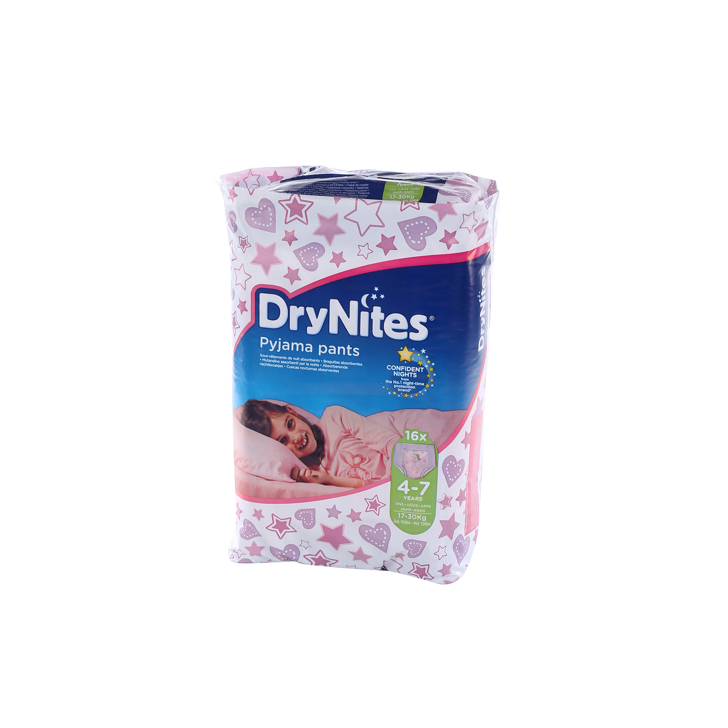 Huggies Drynites 4 To 7 Years Jumbo Girl 16 Pack