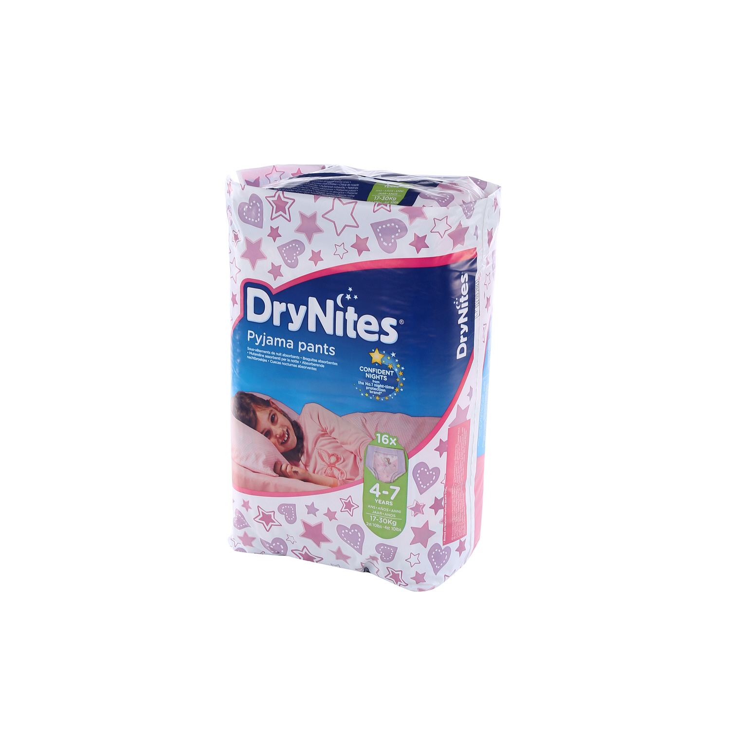 Huggies Drynites 4 To 7 Years Jumbo Girl 16 Pack