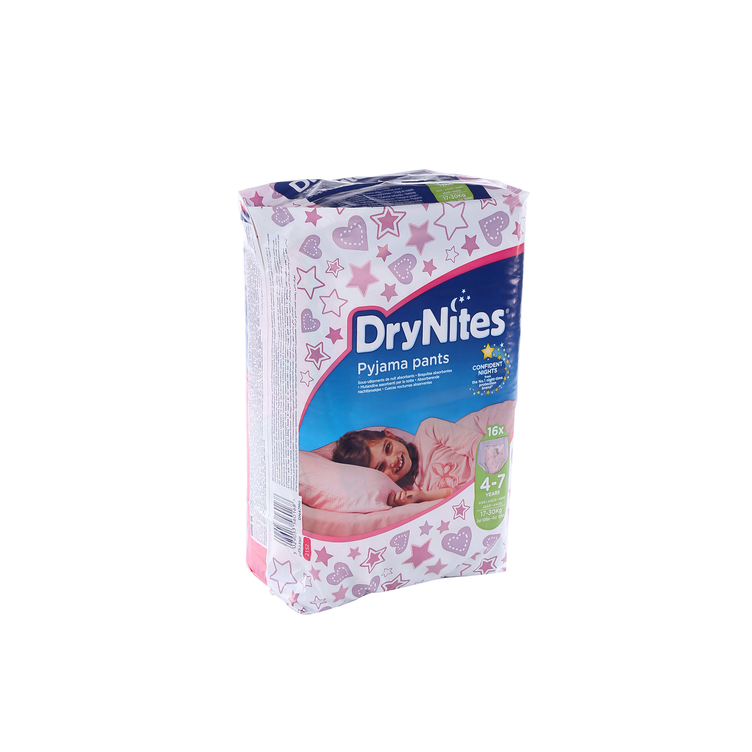 Huggies Drynites 4 To 7 Years Jumbo Girl 16 Pack