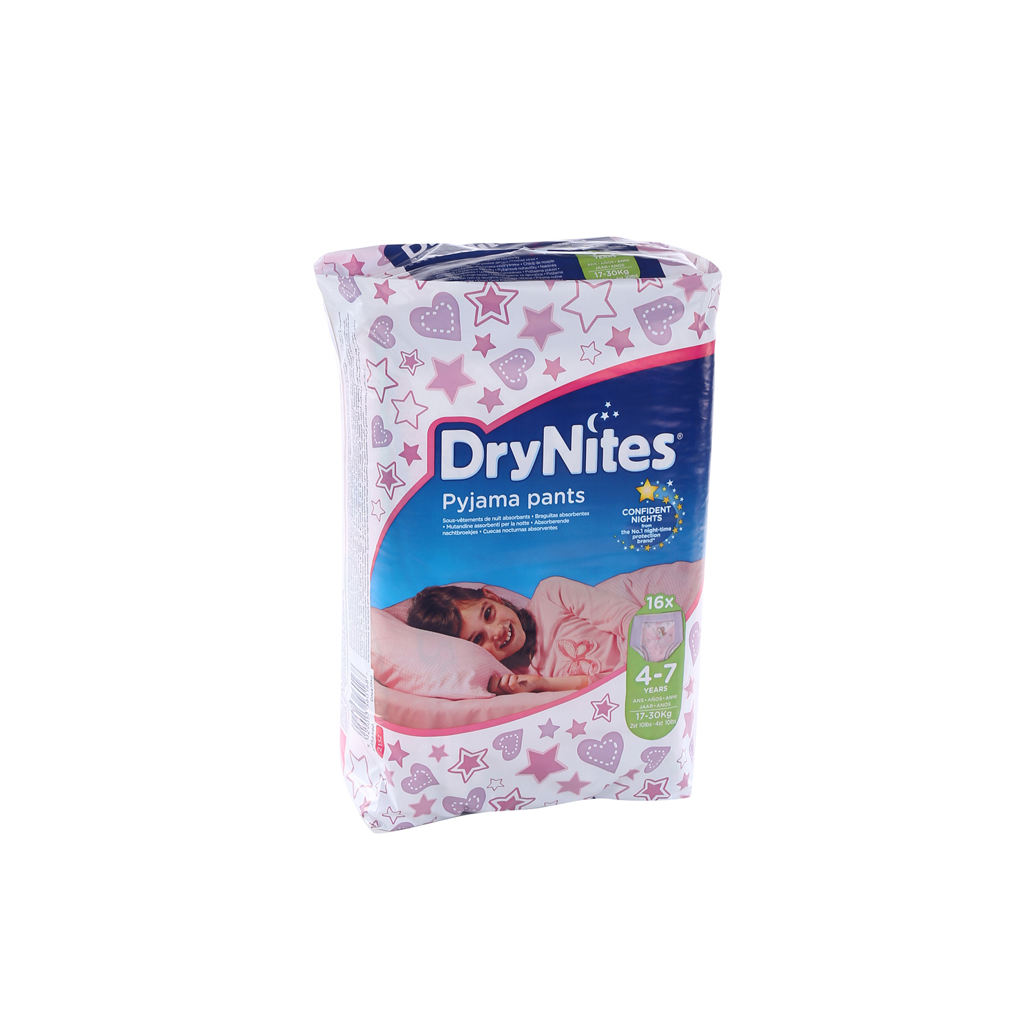 Huggies Drynites 4 To 7 Years Jumbo Girl 16 Pack