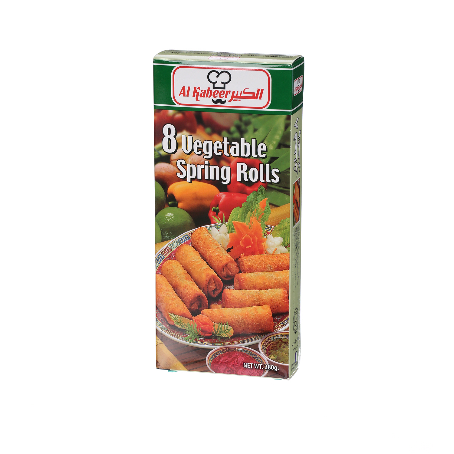 Al Kabeer 8 Vegetable Spring Rolls 280 g