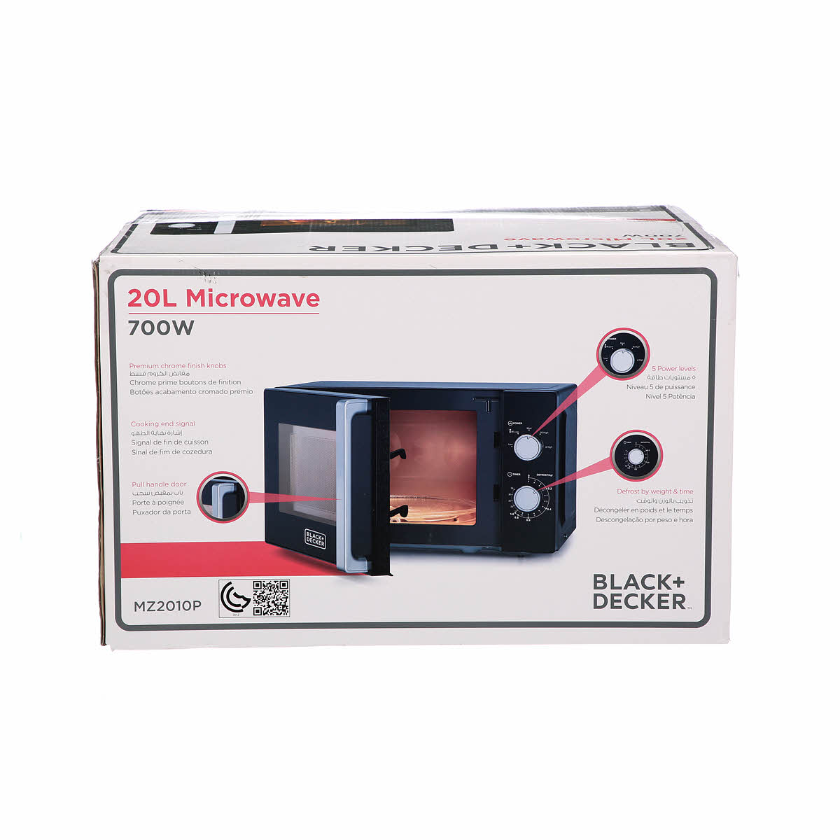 Black & Decker 20L Microwave Oven - MZ2010P-B5 
