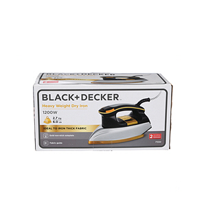 Black + Decker Dry Iron Heavy Weight 1200W
