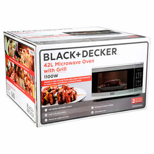 Black + Decker Microwave With Grill 42L Mz42Pgss-B5