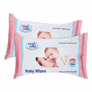 Cool & Cool Baby Wipes 64+8'S × 2PCS