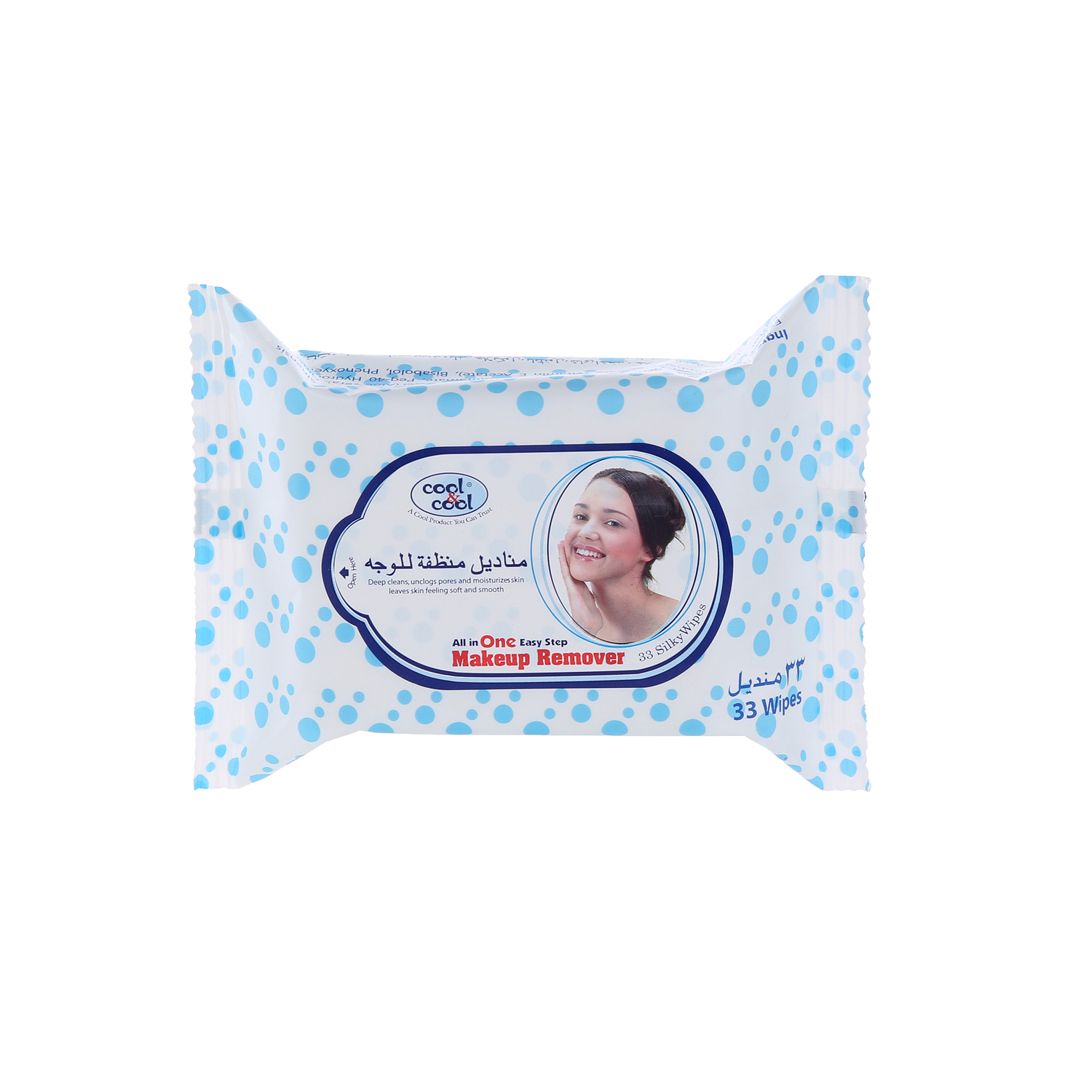 Cool & Cool Makeup Remover Tissue 33 Wipes