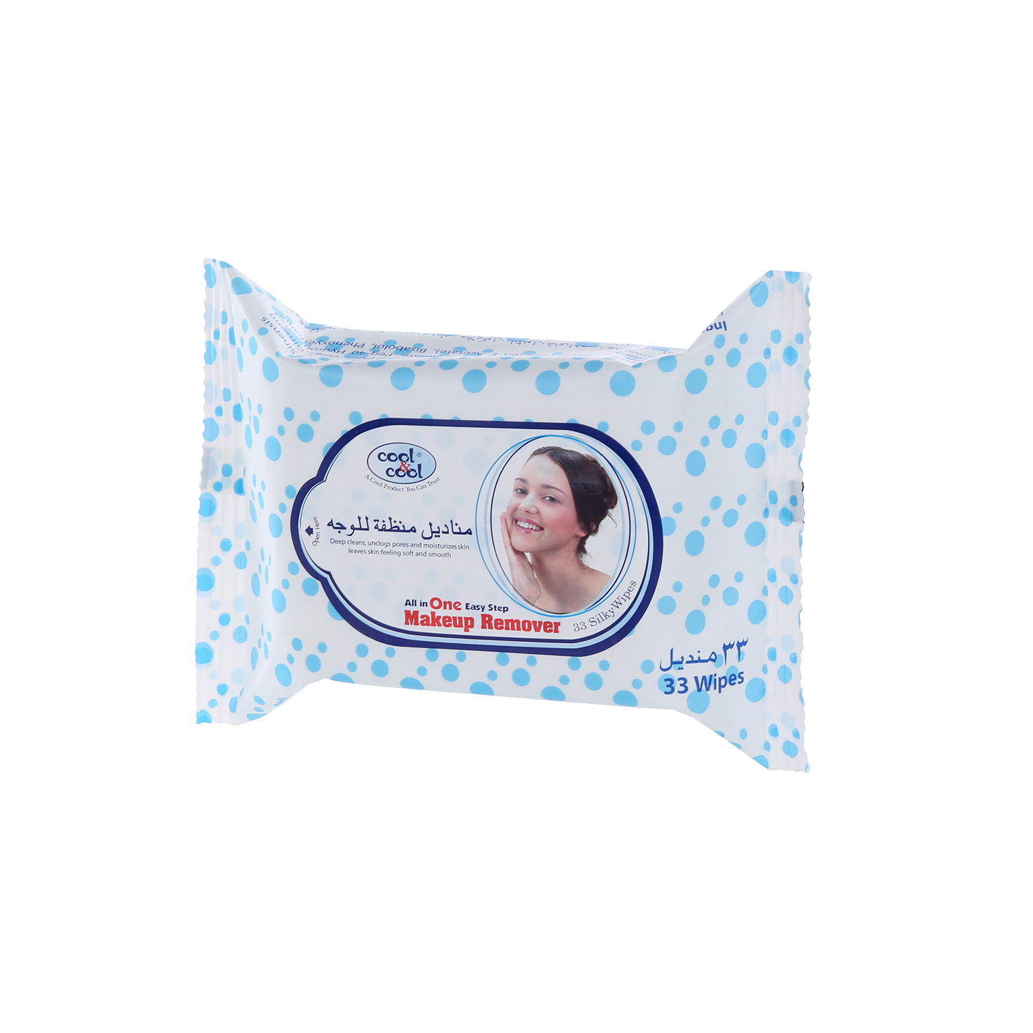 Cool & Cool Makeup Remover Tissue 33 Wipes