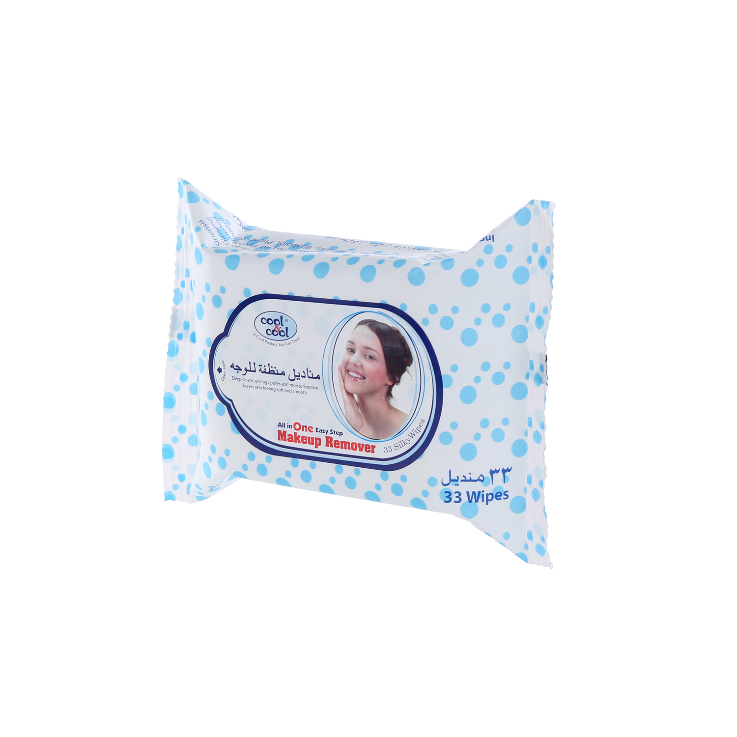 Cool & Cool Makeup Remover Tissue 33 Wipes