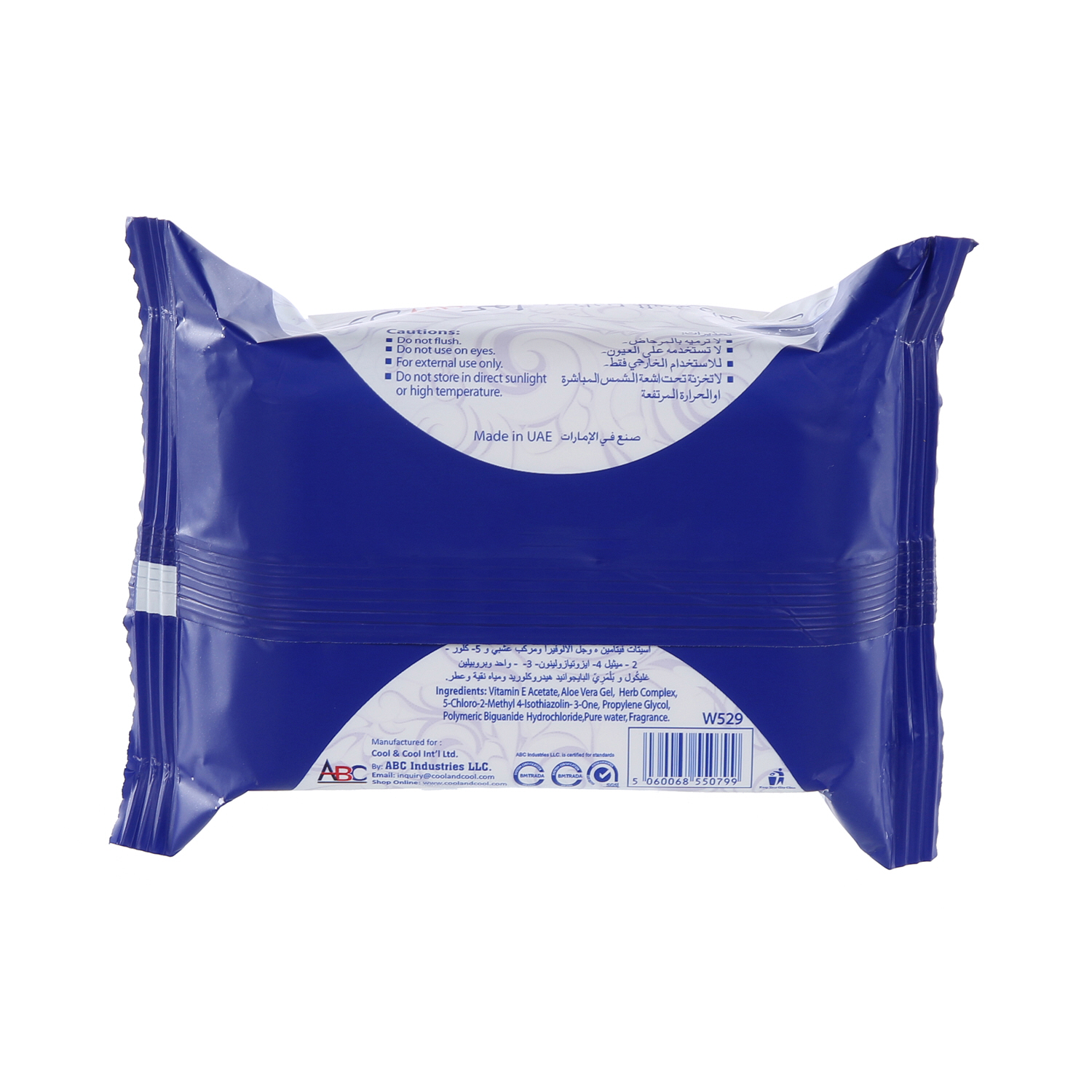 Cool & Cool Travel 30 Wet Wipes