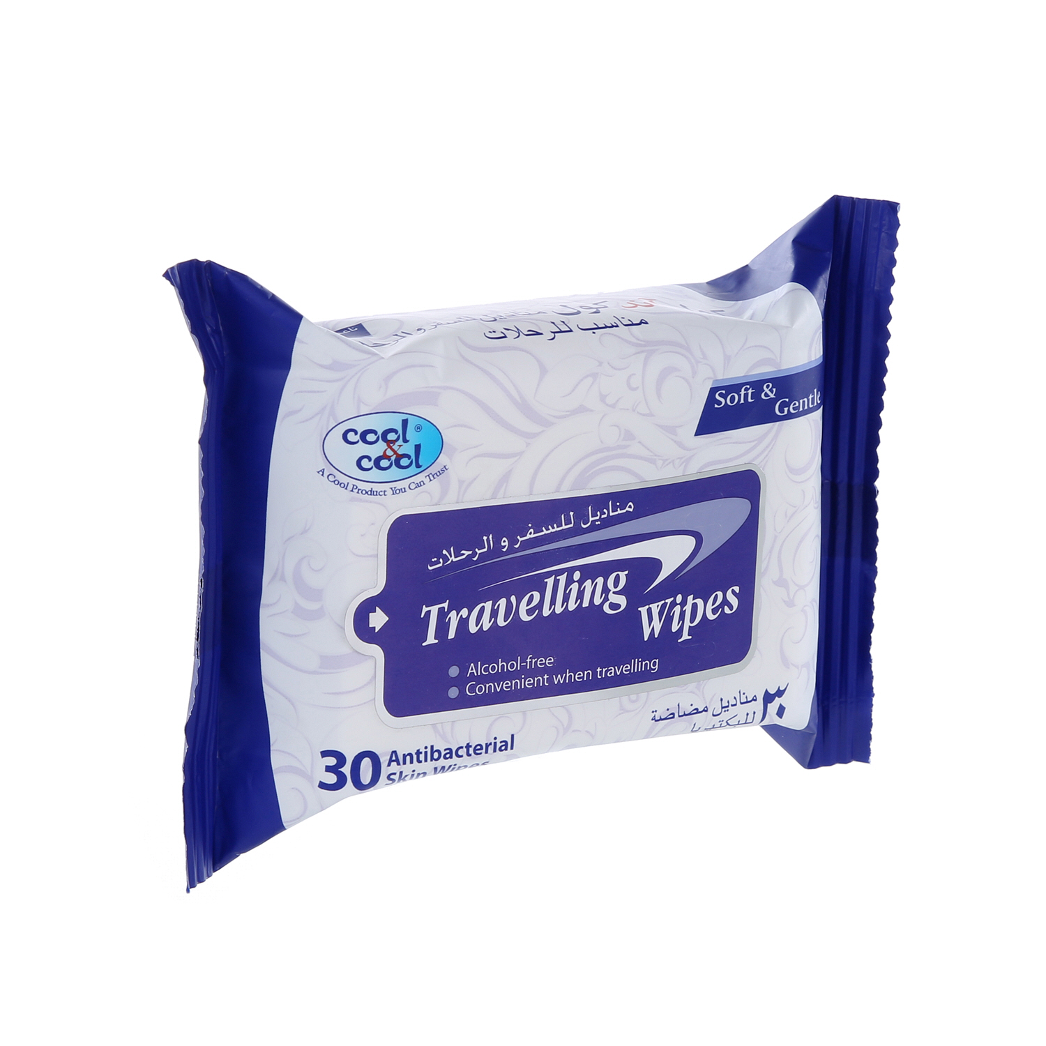 Cool & Cool Travel 30 Wet Wipes