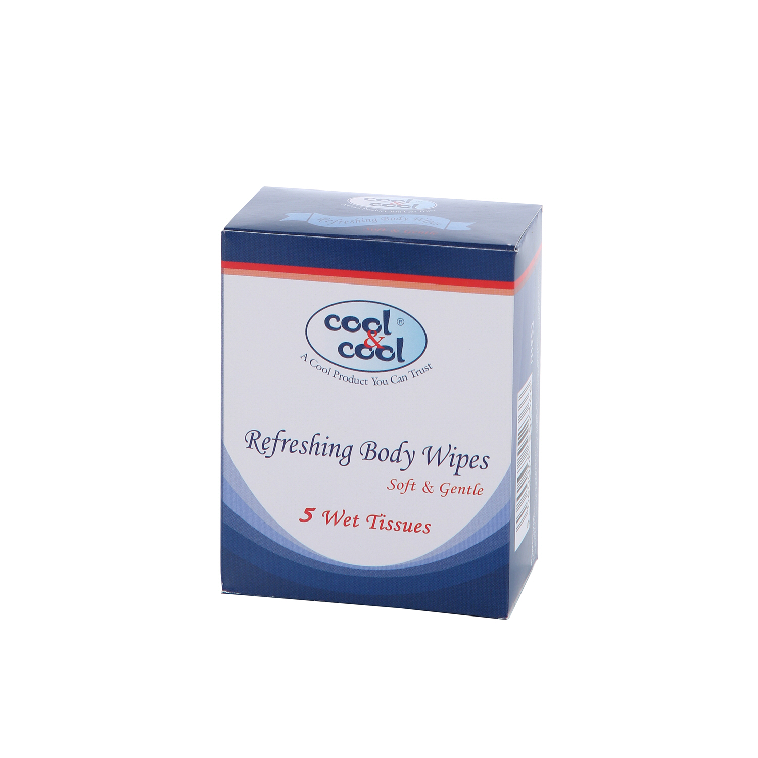 Cool & Cool Refreshing Body Wipes 5 Wipes