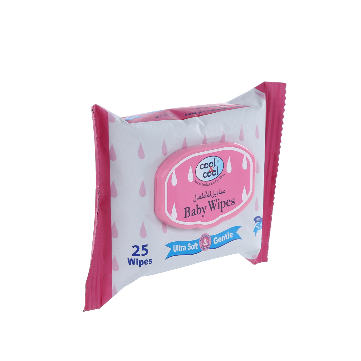 Cool & Cool Baby Wipes 25 Pack