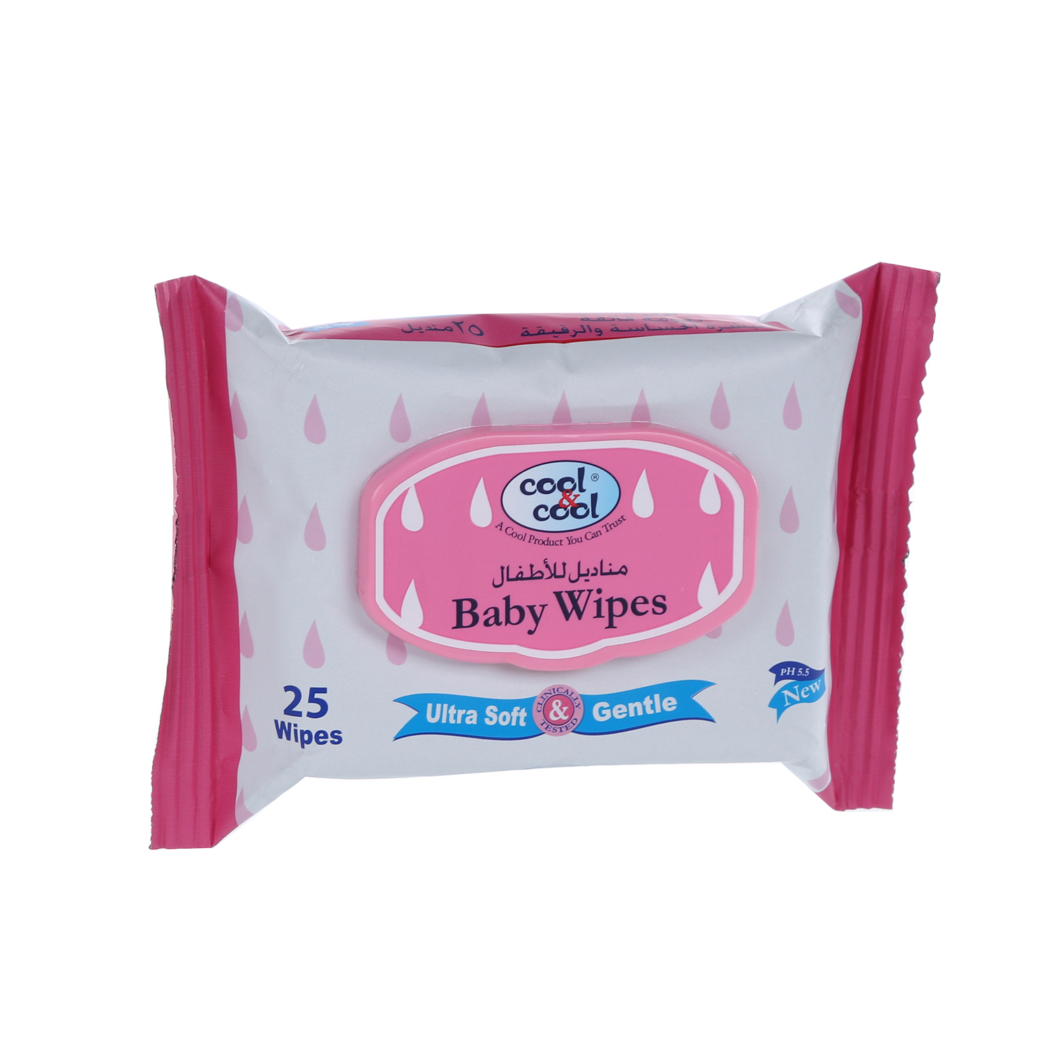 Cool & Cool Baby Wipes 25 Pack