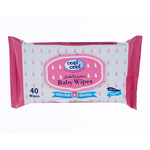 Cool & Cool Regular Baby 40 Wipes