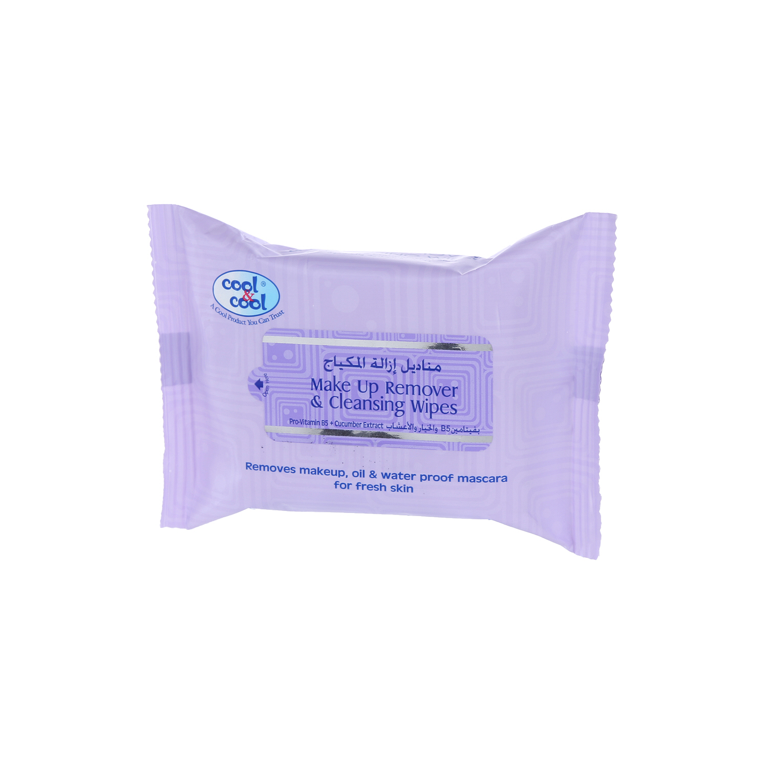 Cool & Cool Makeup Remover Tissues 25 Wipes