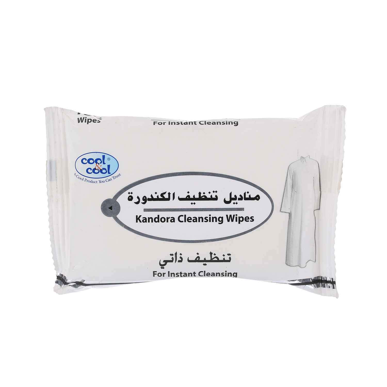 Cool & Cool Kandora Cleansing Wipes 15 Pack