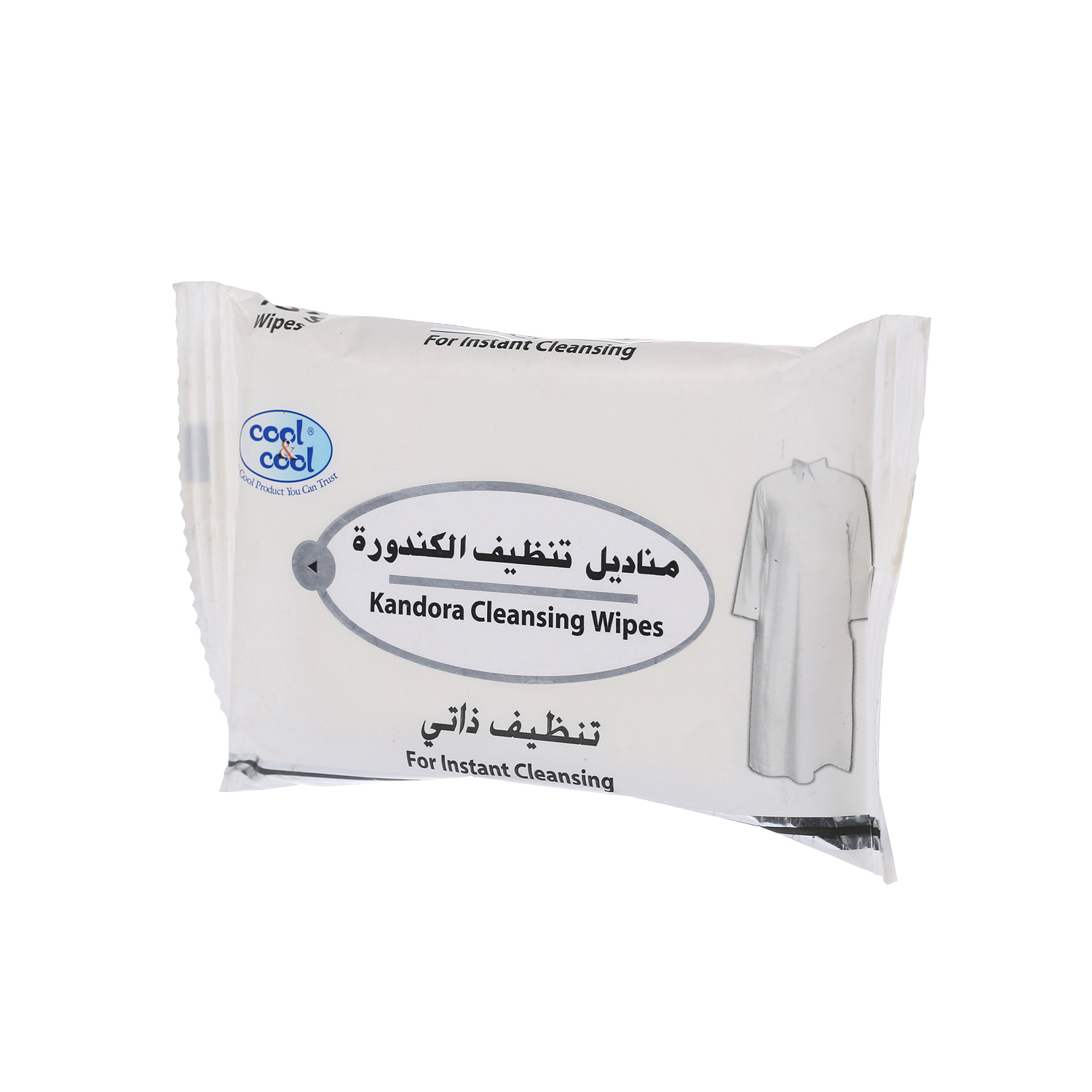 Cool & Cool Kandora Cleansing Wipes 15 Pack
