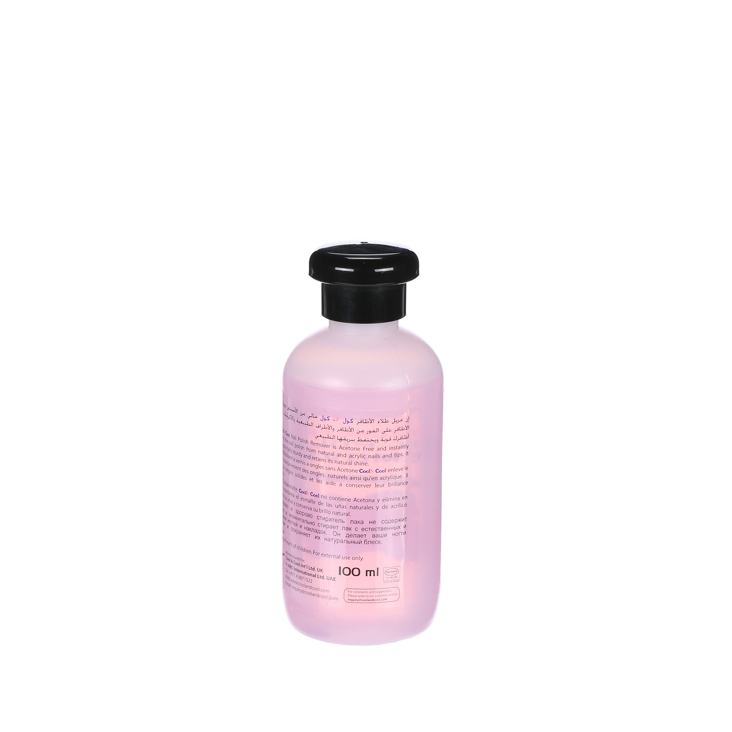 Cool & Cool Nail Polish Remover Rose 100 ml