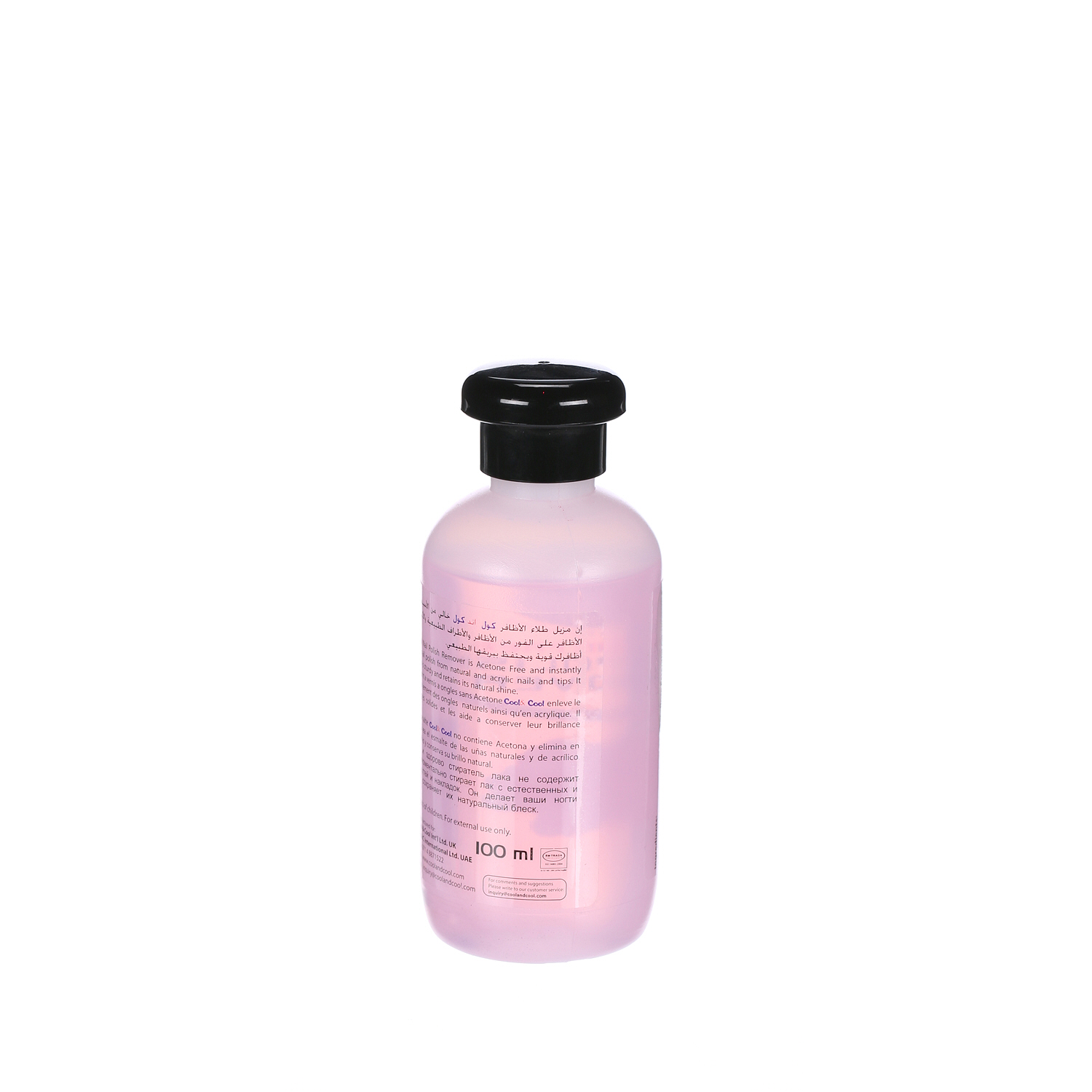 Cool & Cool Nail Polish Remover Rose 100 ml