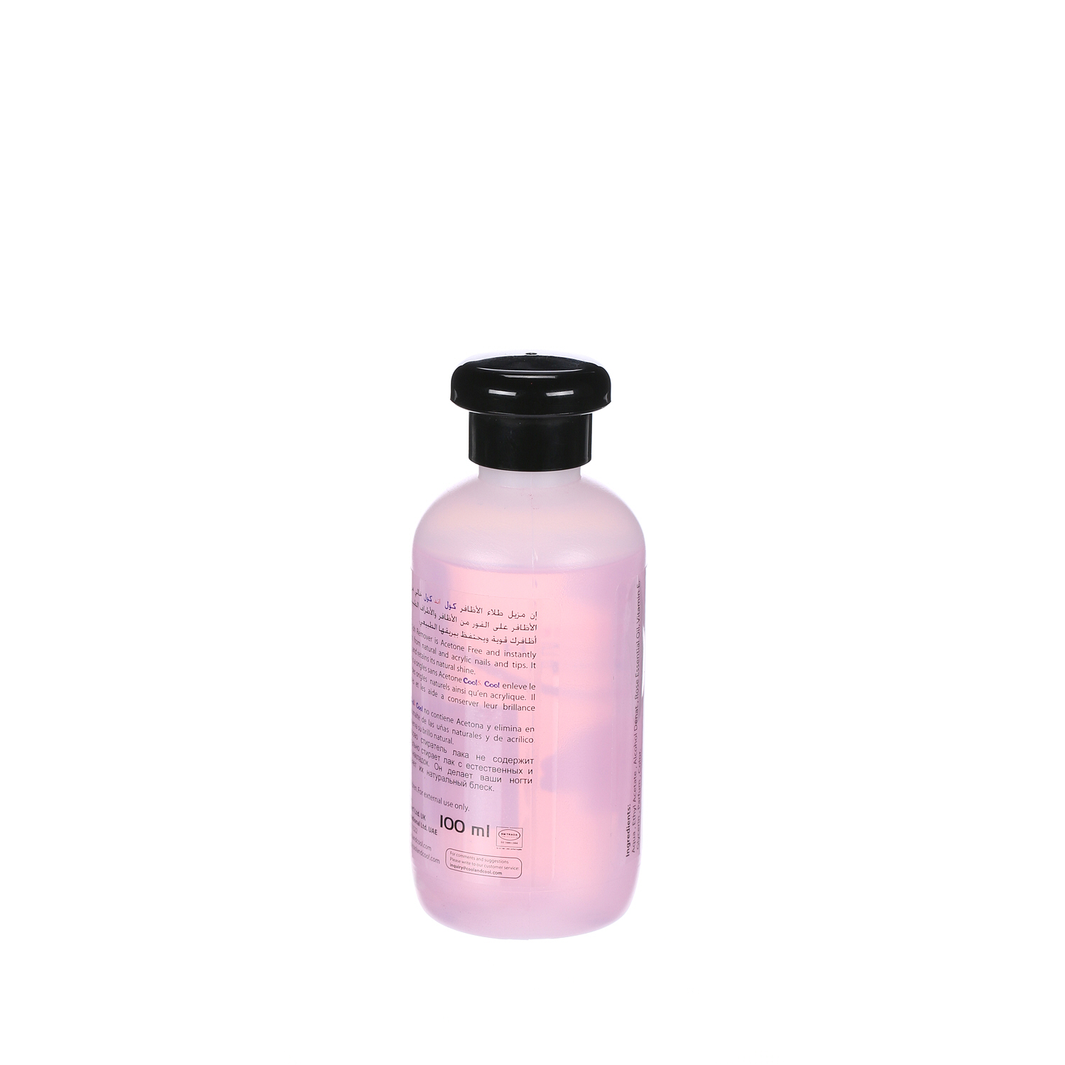 Cool & Cool Nail Polish Remover Rose 100 ml