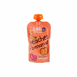 Ella's Kitchen Organic Peaches + Bananas 120 g