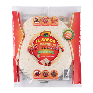 El Sabor Big Wrap Tortillas 10Inch 420gm × 6'S