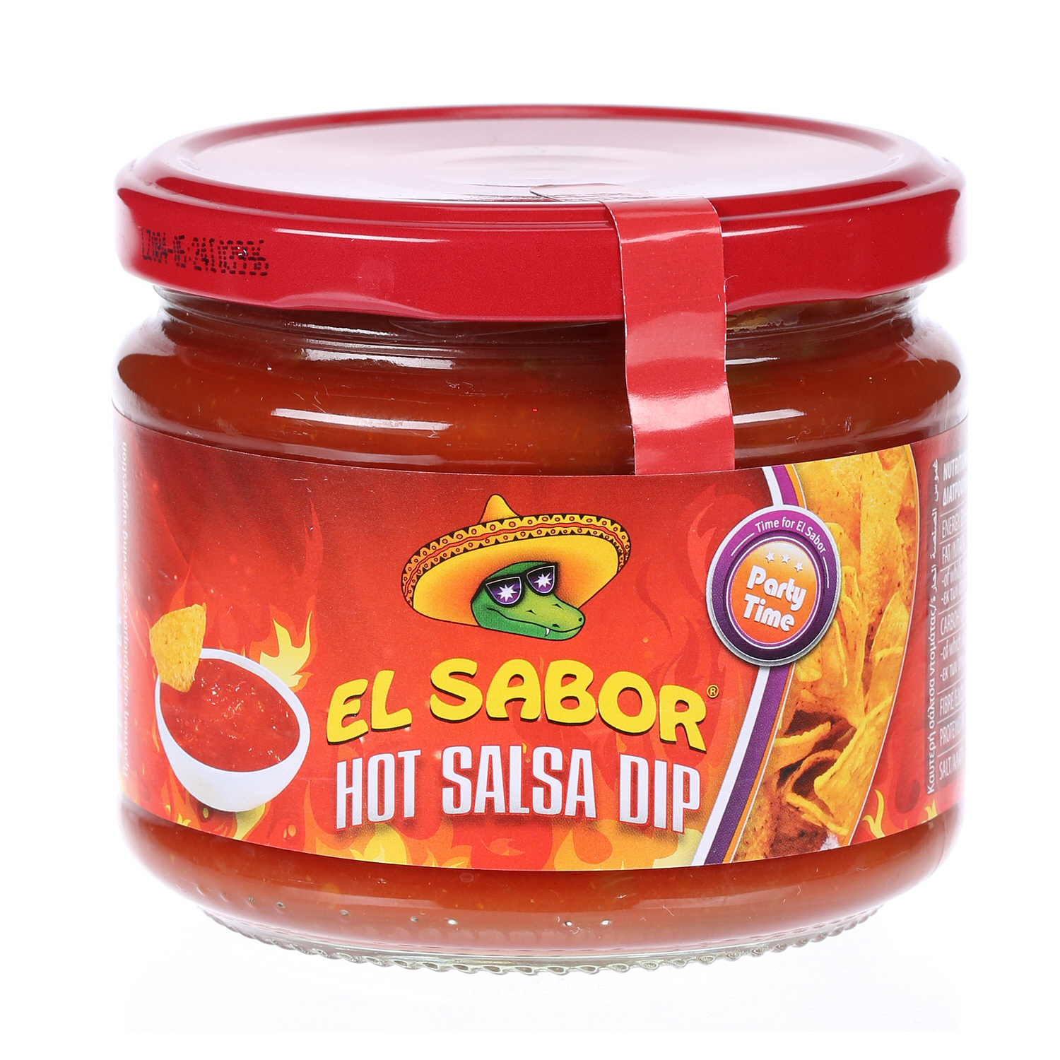 El Sabor Hot Salsa Dip Jar 300 g