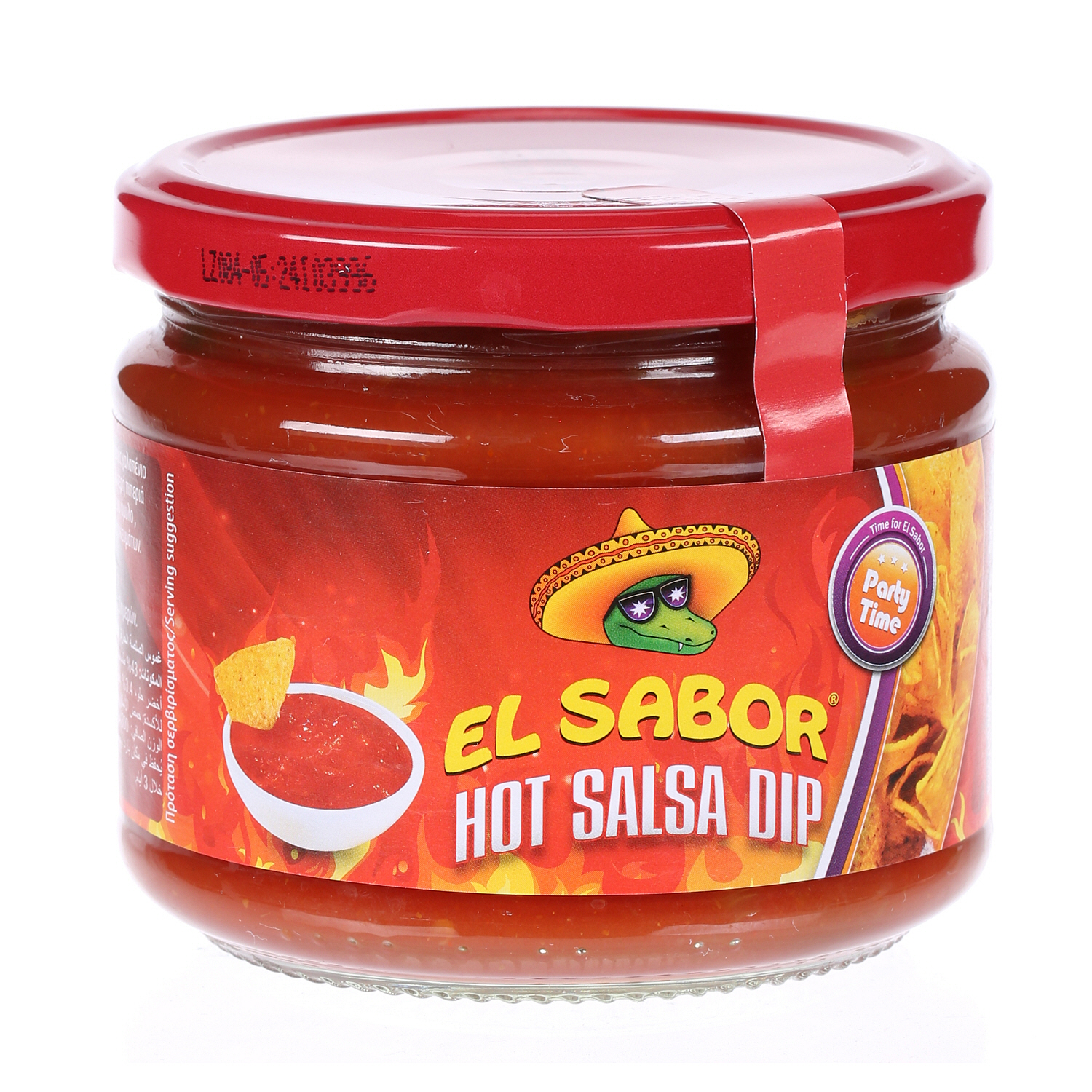 El Sabor Hot Salsa Dip Jar 300 g