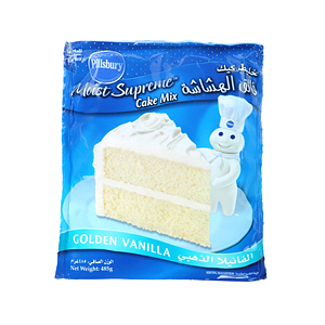 Pillsbury Cake Mix Golden Vanilla 485 g