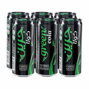 Green Cola Carbonated Can 6 x 330 ml