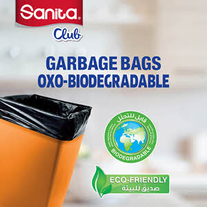 Sanita Club Biodegadable Garbage Bags 30 gallons Medium Size 60 X 90 cm 20 Pieces