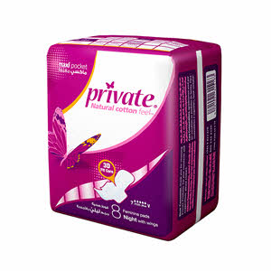 Sanitary Pads Private Extra Thin Super 8 Pads