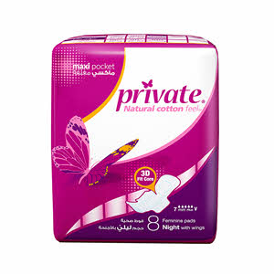 Sanitary Pads Private Extra Thin Super 8 Pads