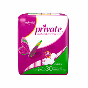 Sanitary Pads Private Maxi Pocket Normal 30 Pads