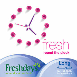 Freshdays Daily Liners Long Singles 34 Pads