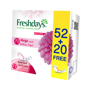 Freshdays Daily Liners  Normal Scented 72 Pads